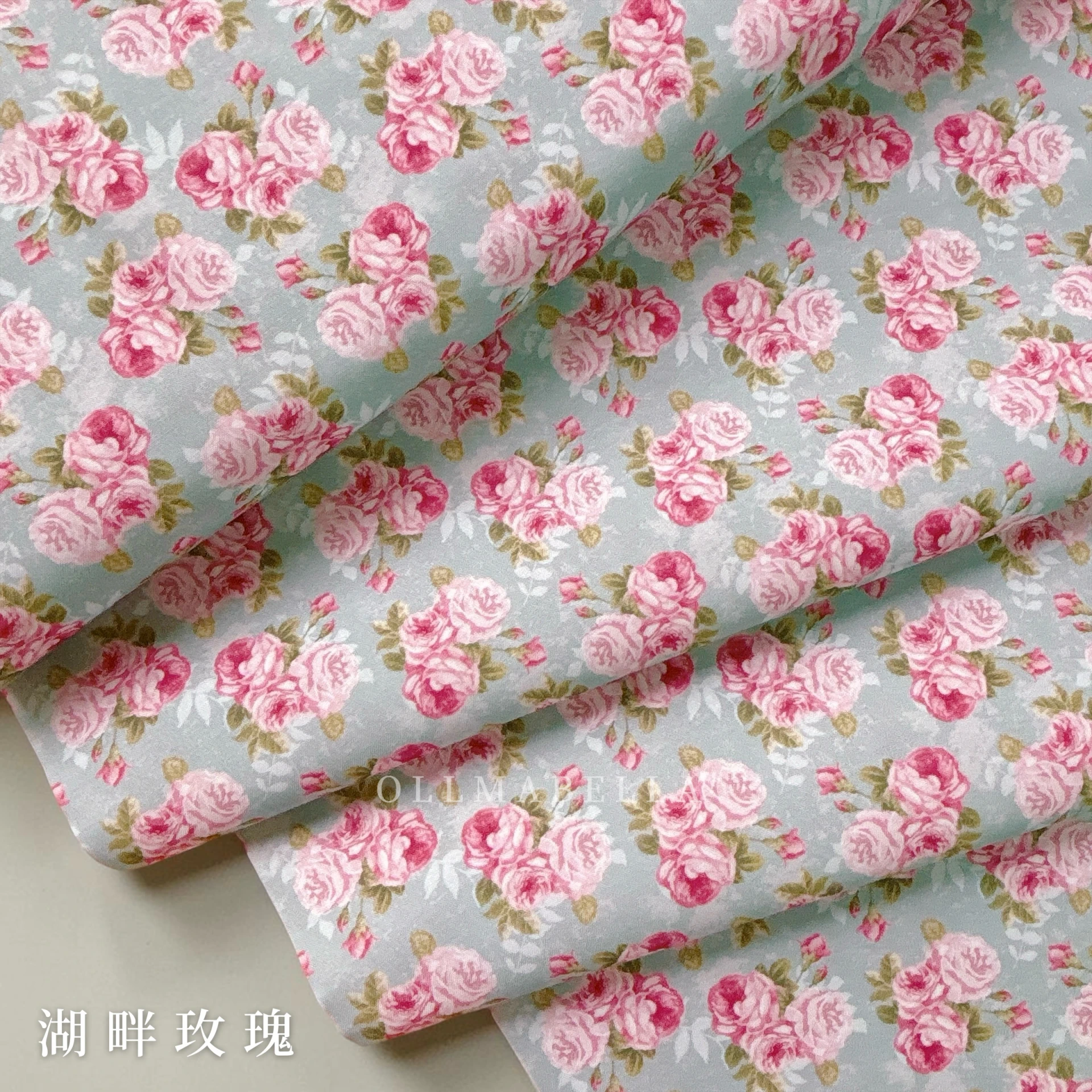 美國品牌印花棉布｜湖畔玫瑰