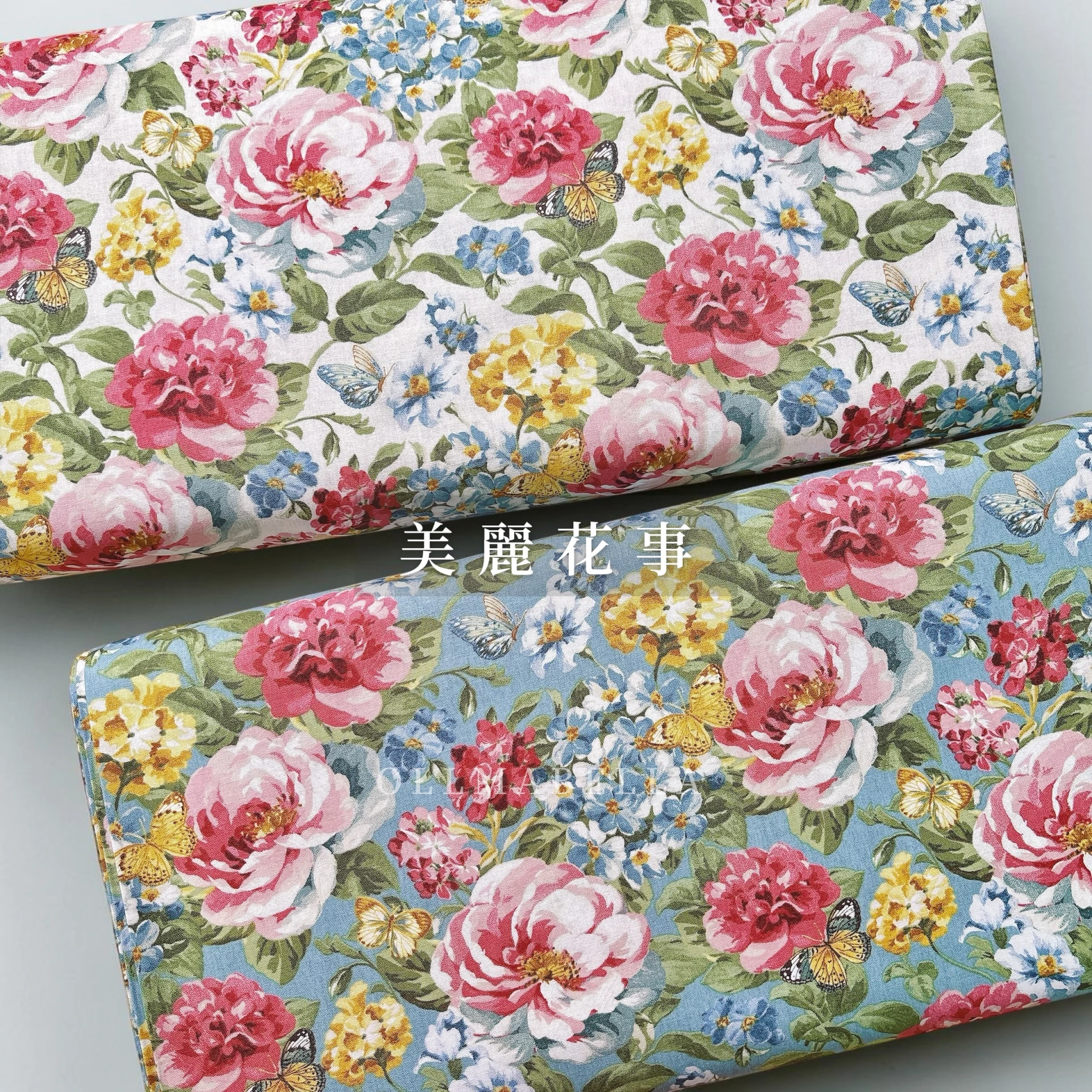 美國品牌印花棉布｜美麗花事 (2色)