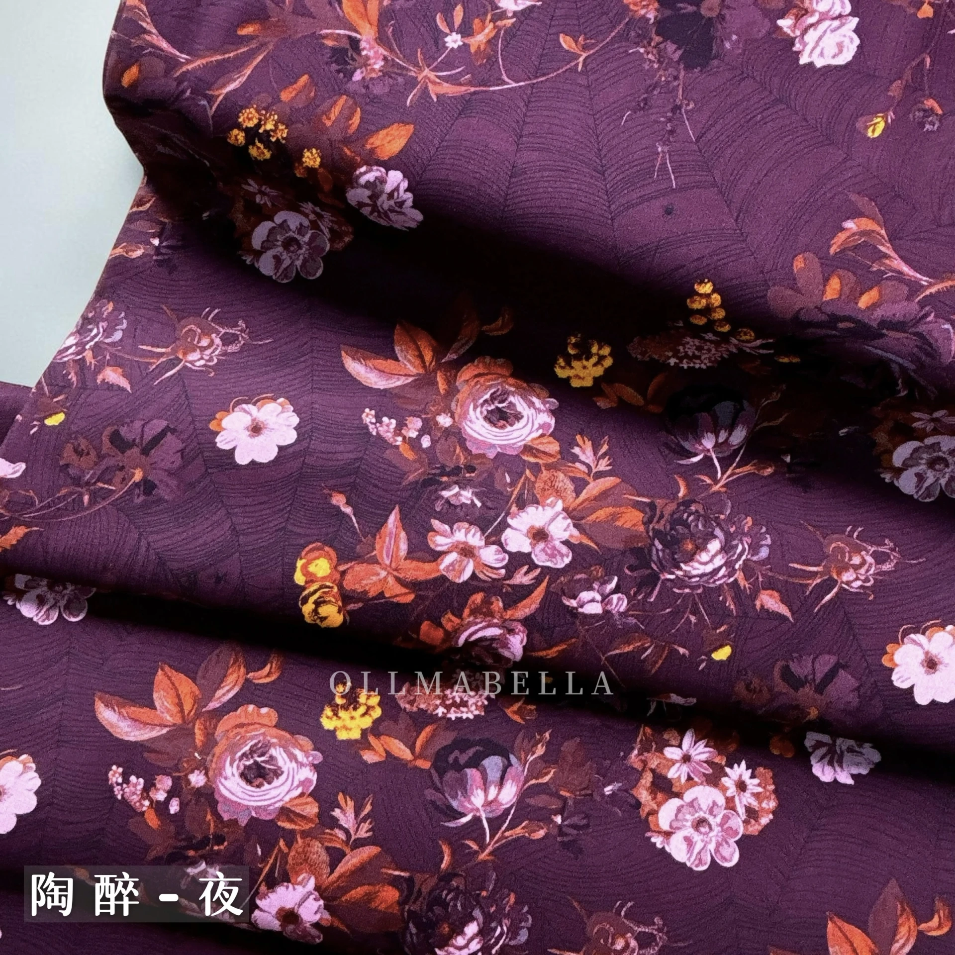 美國品牌印花棉布|陶醉-夜