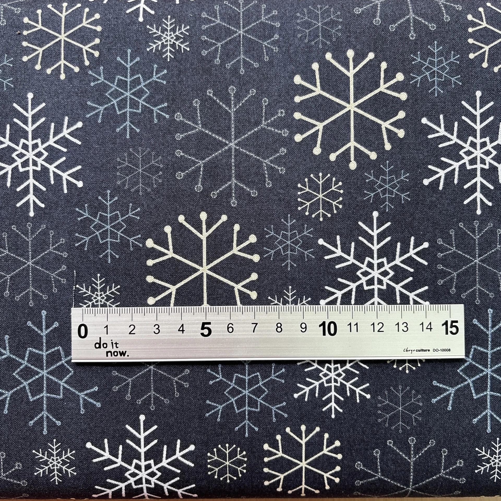 美國品牌印花棉布｜復古氛圍雪季－雪花