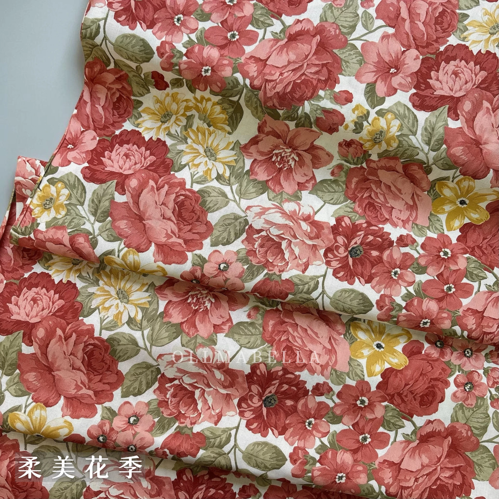 美國品牌印花棉布｜柔美花季 (3色)