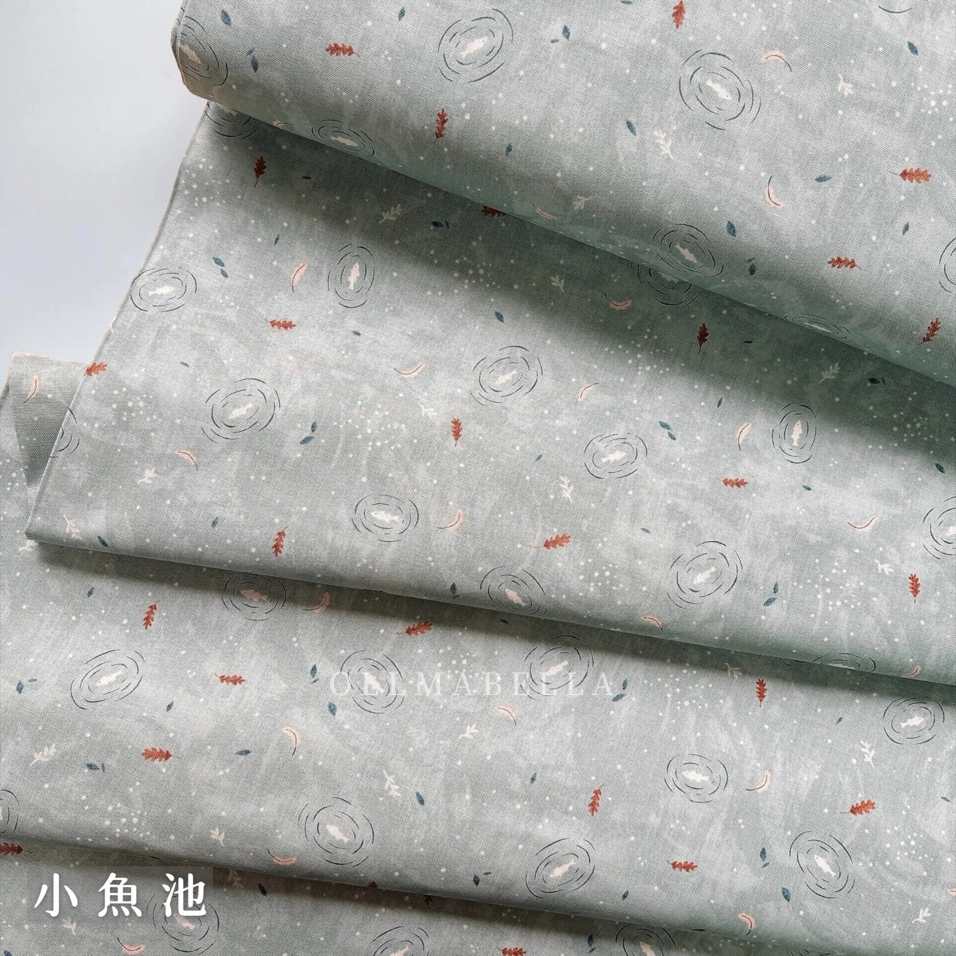 美國品牌印花棉布｜小魚池