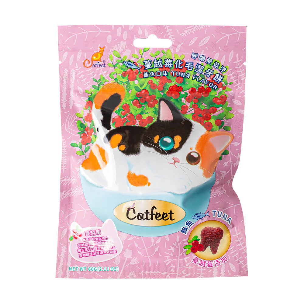 CatFeet 呼嚕最愛-化毛潔牙餅 60g