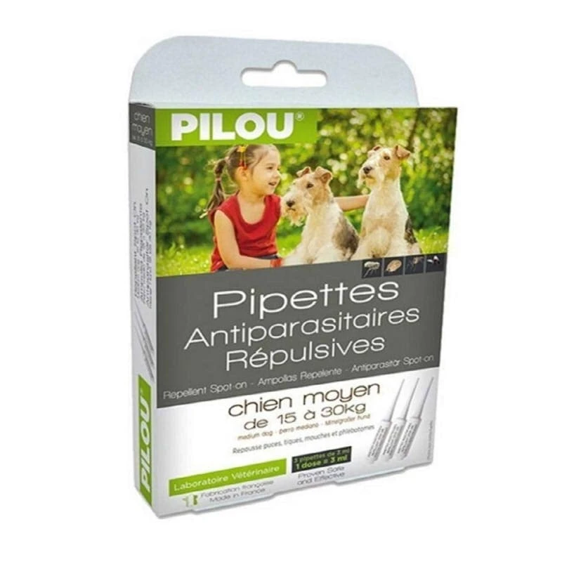 【星際萌寵】法國皮樂 | 非藥用除蚤蝨滴劑-中型犬 犬用品