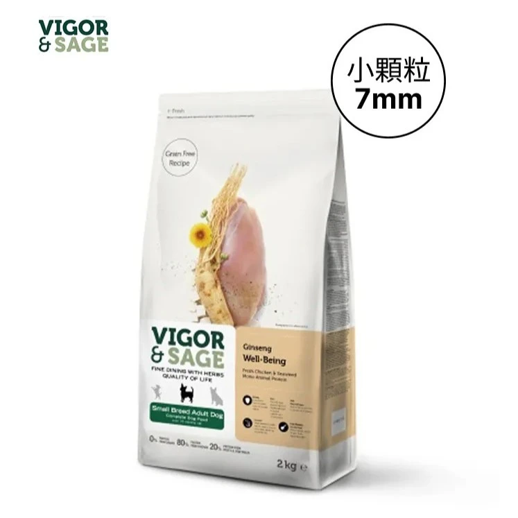 【星際萌寵】靈萃 | 小型成犬人參健體草本無穀糧2KG