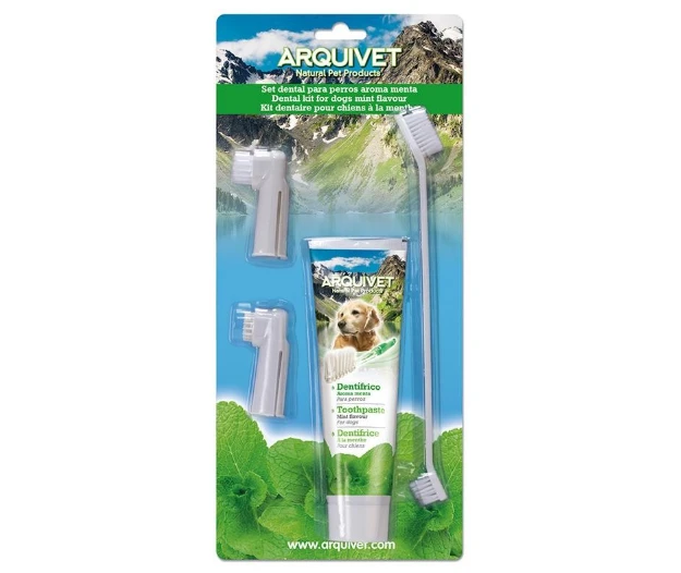 【星際萌寵】清新薄荷愛犬牙膏+刷牙組 | 狗狗牙膏100g