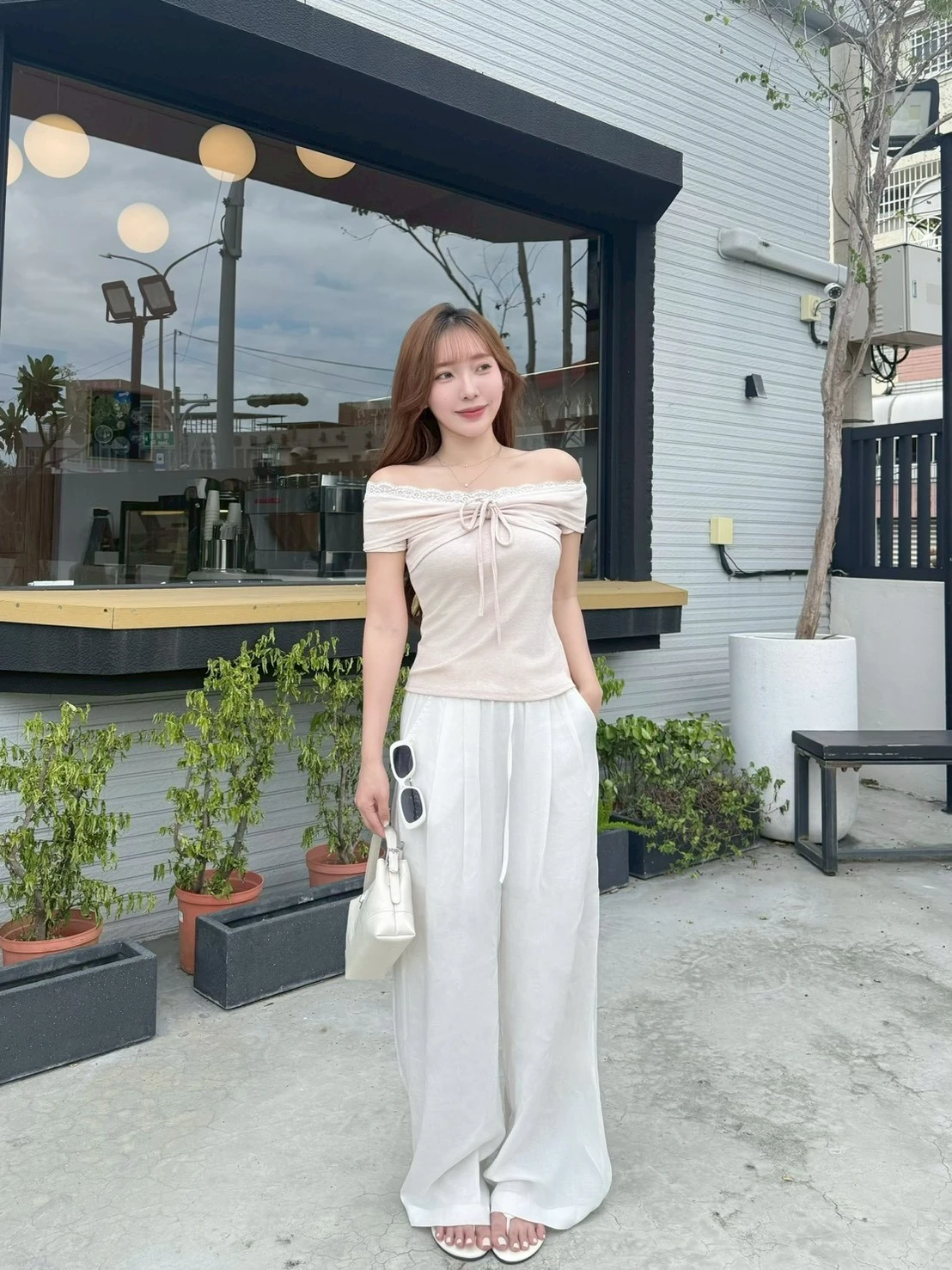韓女最愛!鬆弛感棉麻長褲