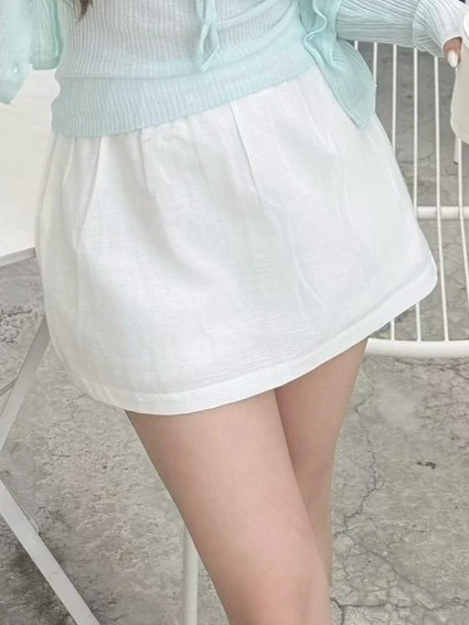 韓女最愛!!百搭棉麻褲裙