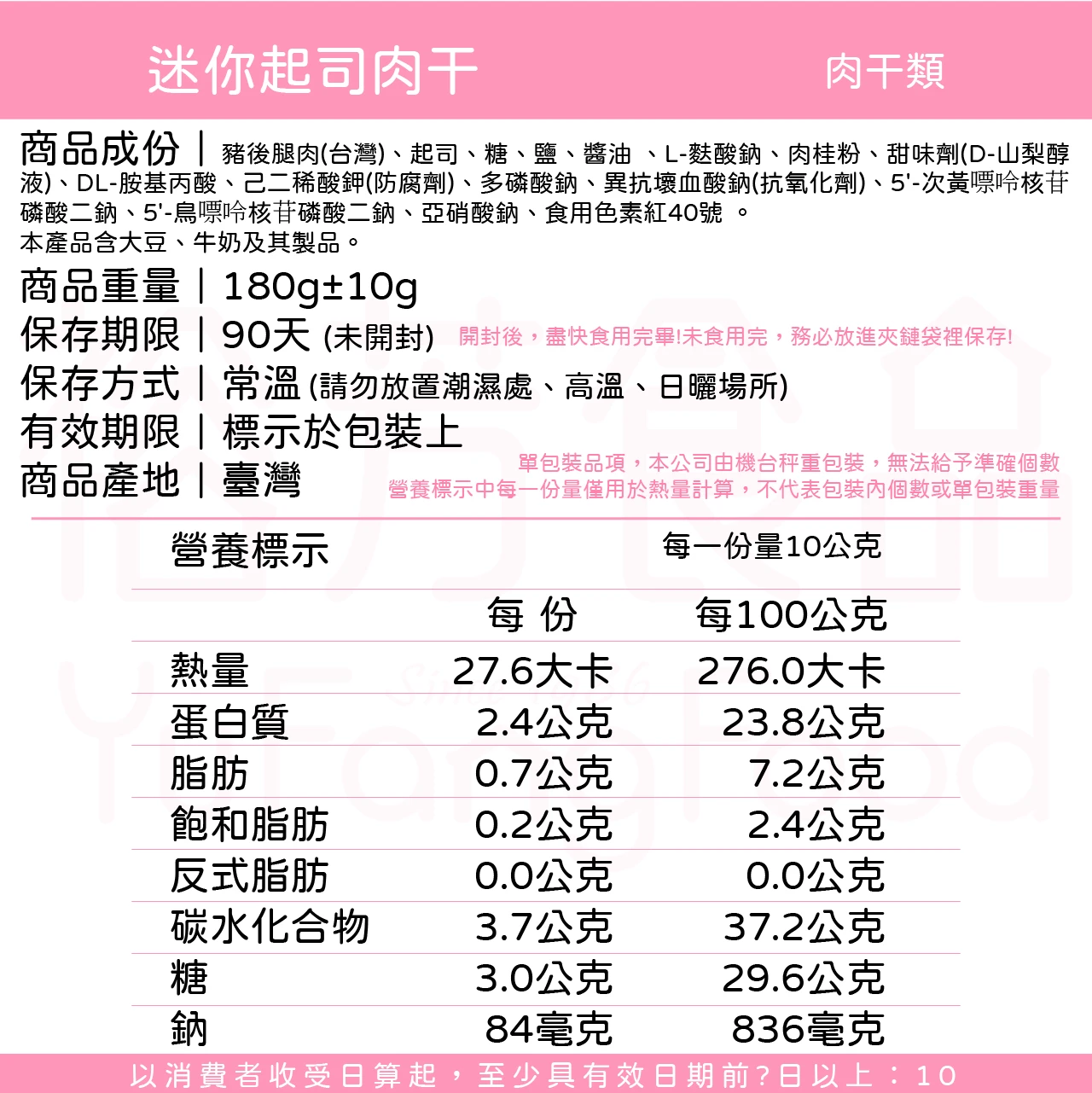 迷你起司肉乾