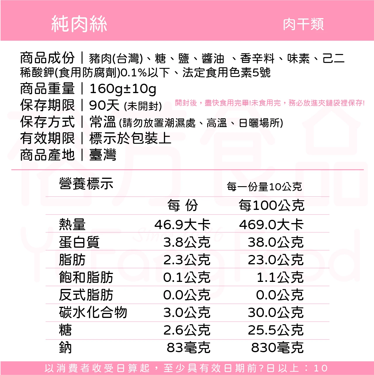 裕芳純肉絲