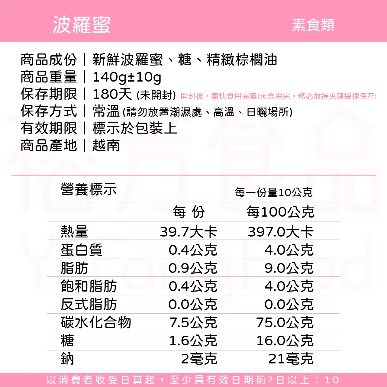 裕芳波羅蜜(全素)