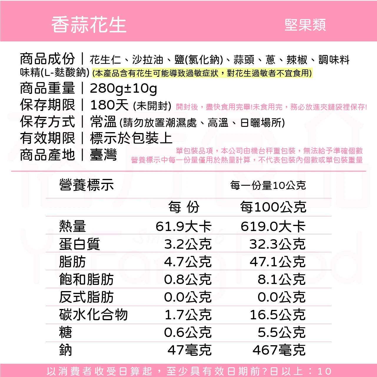 裕芳香蒜花生(精緻包)
