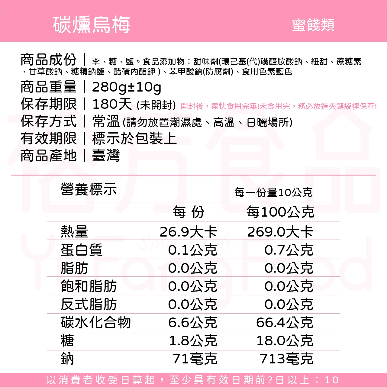 裕芳碳燻烏梅(全素)