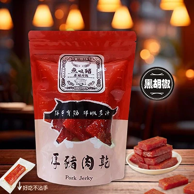 魚咬豬厚豬肉乾-黑胡椒100g