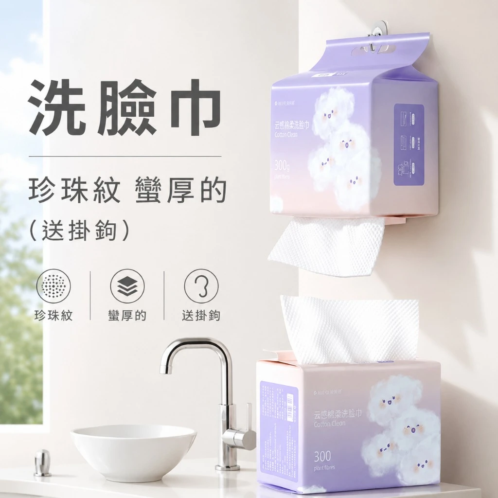 珍珠紋植物纖維 100片