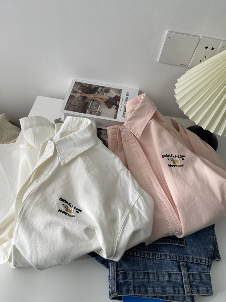 臘腸狗狗刺繡襯衫 預購5212#