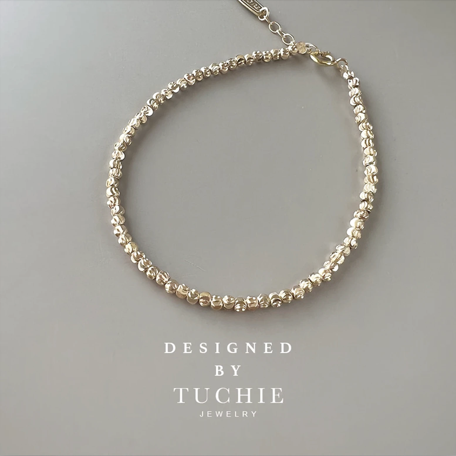 〘TUCHIE經典〙超好搭配 閃閃的 金色小球球