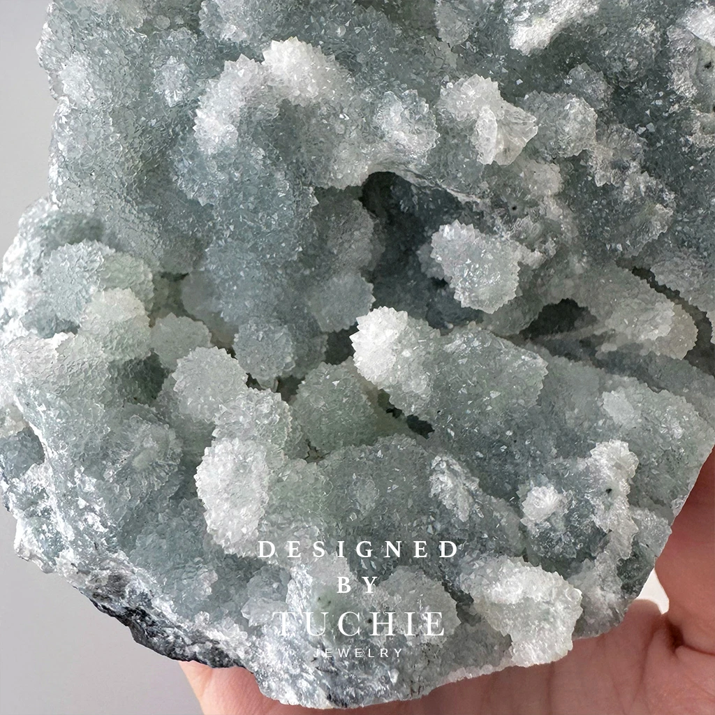 收藏品釋出 小雪球 藍色軟糖魚眼石