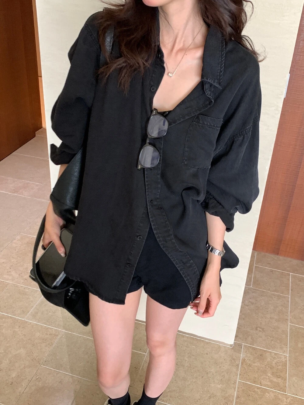 帥氣牛仔襯衫