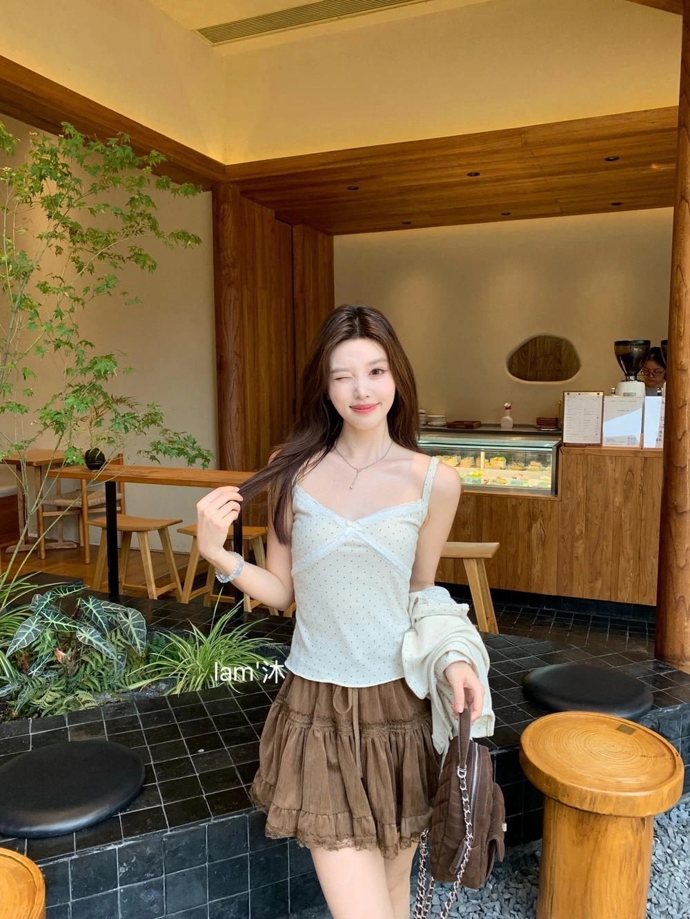 韓系純慾波點套裝（不含下裝）