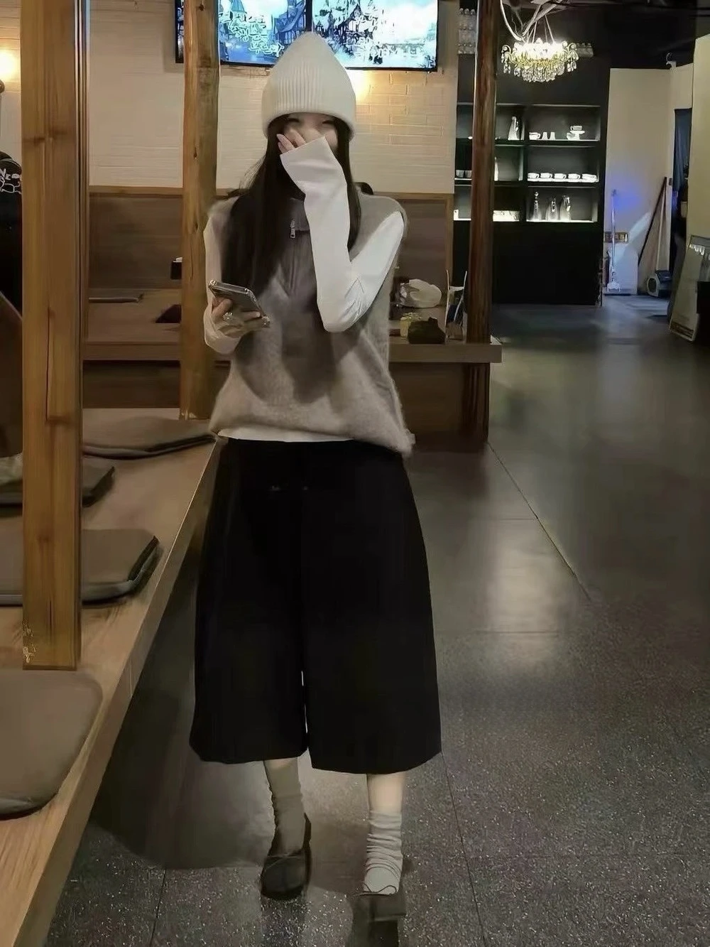 韓系高腰顯瘦休閒褲