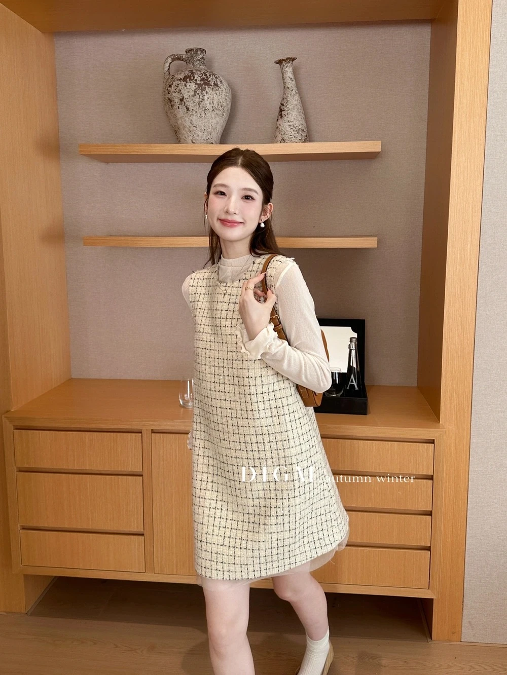 氣質小千金小香風背心裙DB02061#
