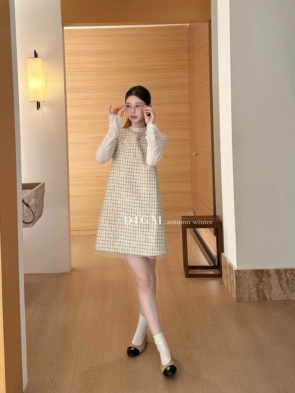 氣質小千金小香風背心裙DB02061#