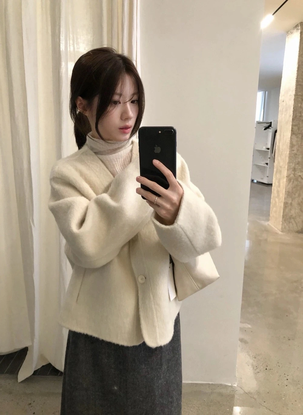 韓標🇰🇷手工雙面羊毛外套#S2388
