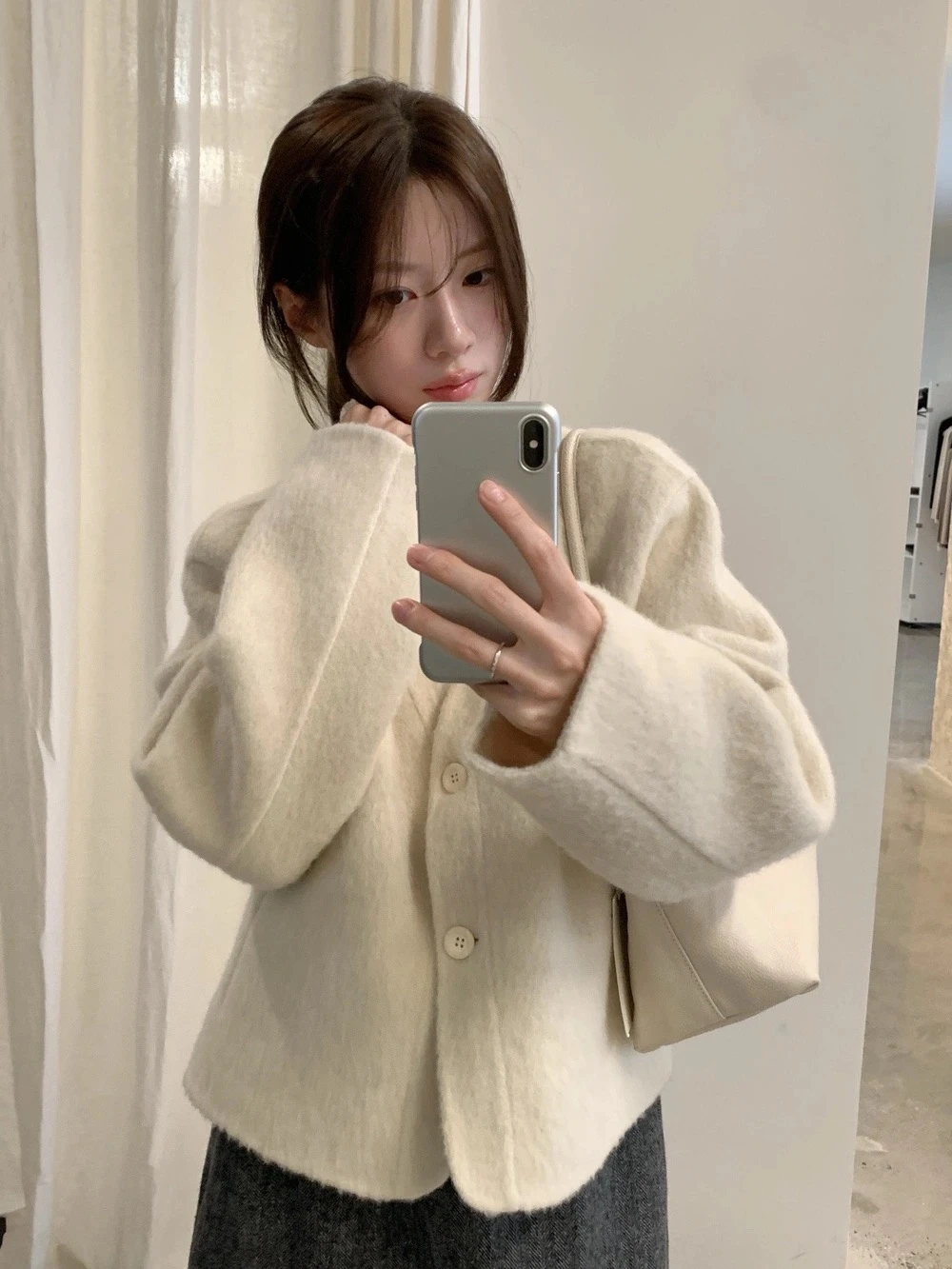 韓標🇰🇷手工雙面羊毛外套#S2388