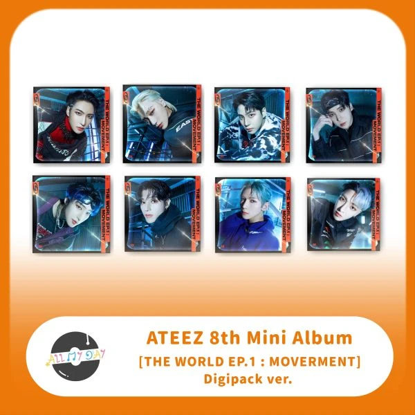 ATEEZ 迷你八輯《THE WORLD EP.1 : MOVEMENT》(Digipak ver.) | ALL MY DAY