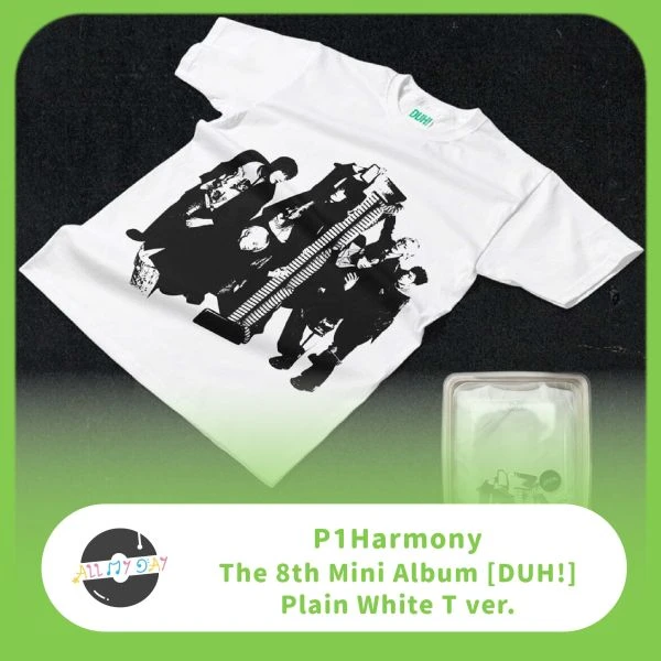 P1Harmony 迷你八輯《DUH!》(Plain White T ver.)