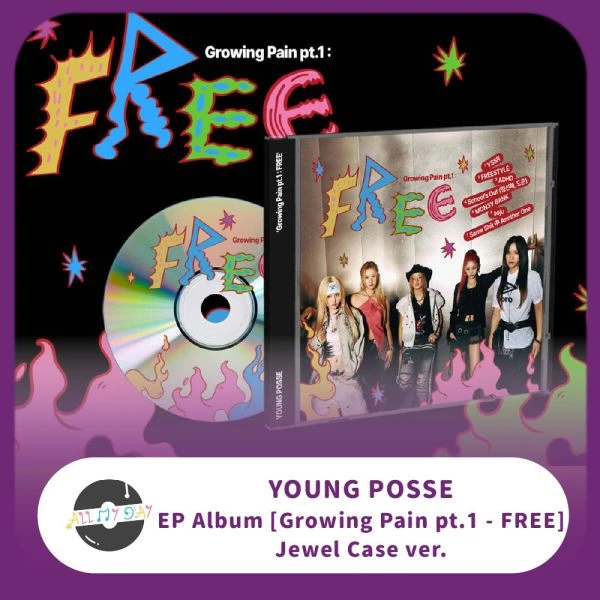 YOUNG POSSE 單曲專輯《Growing Pain pt.1 : FREE》（Jewel Case ver.）
