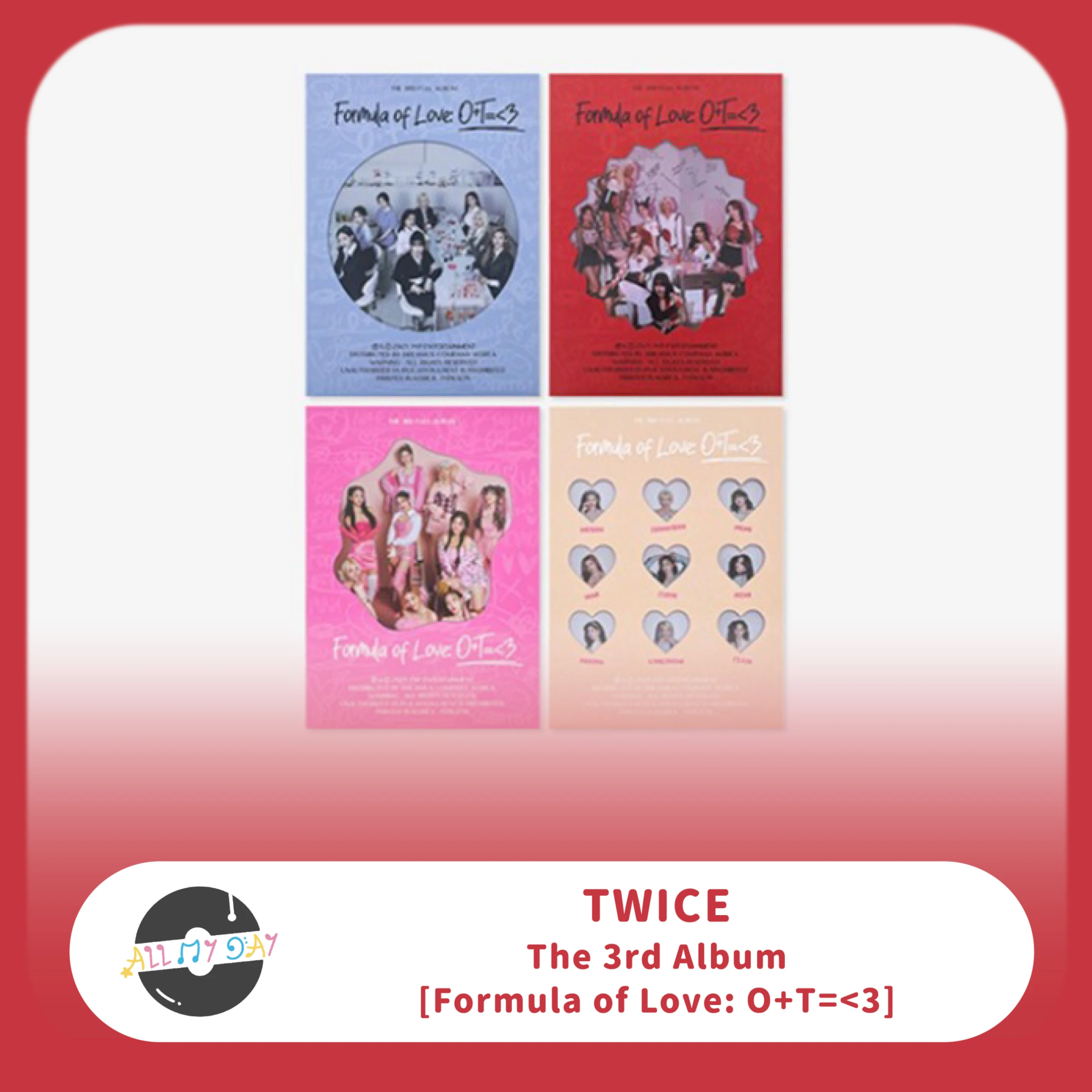 TWICE 正規三輯《Formula of Love: O+T=<3》
