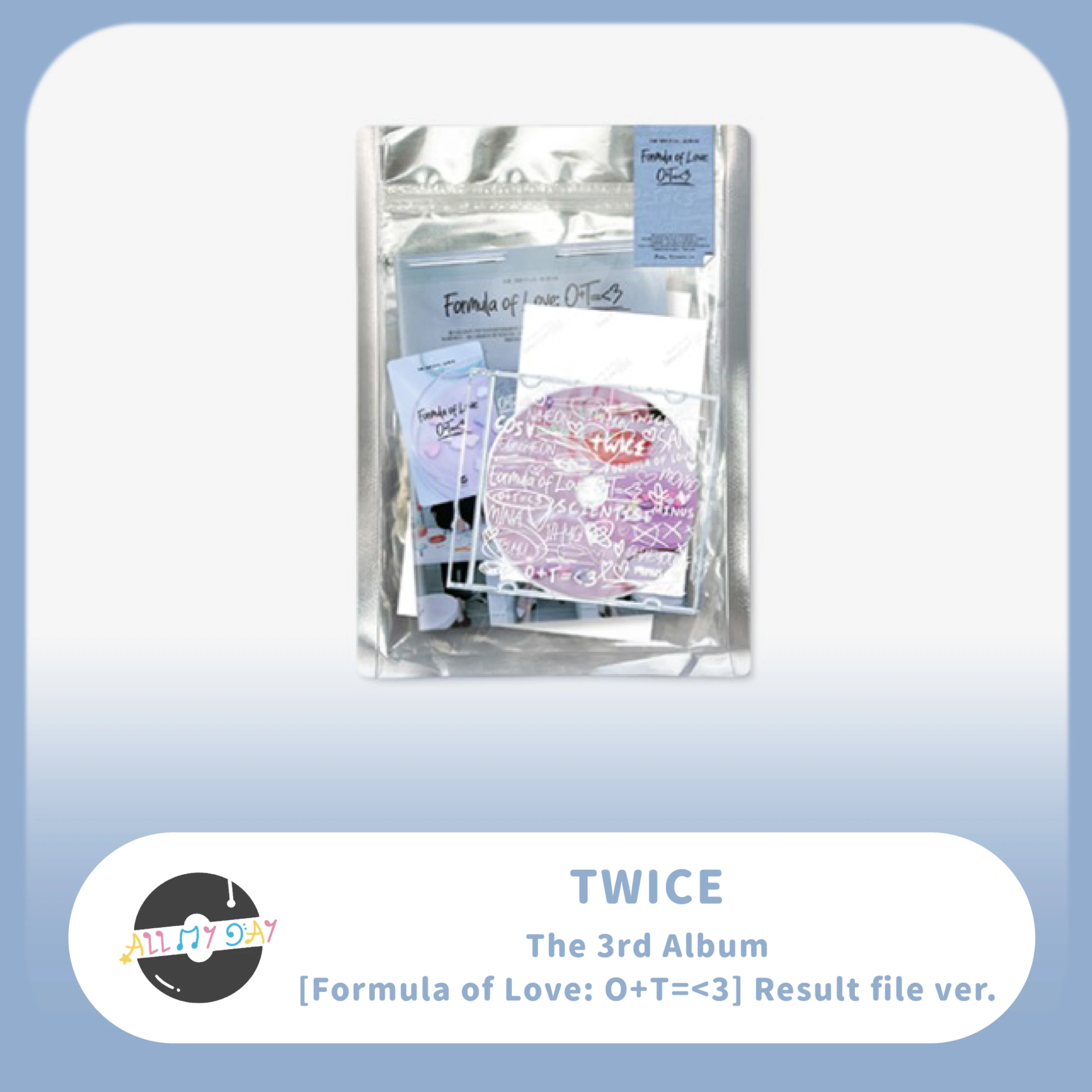 TWICE 正規三輯《Formula of Love: O+T=<3》(Result file ver.)