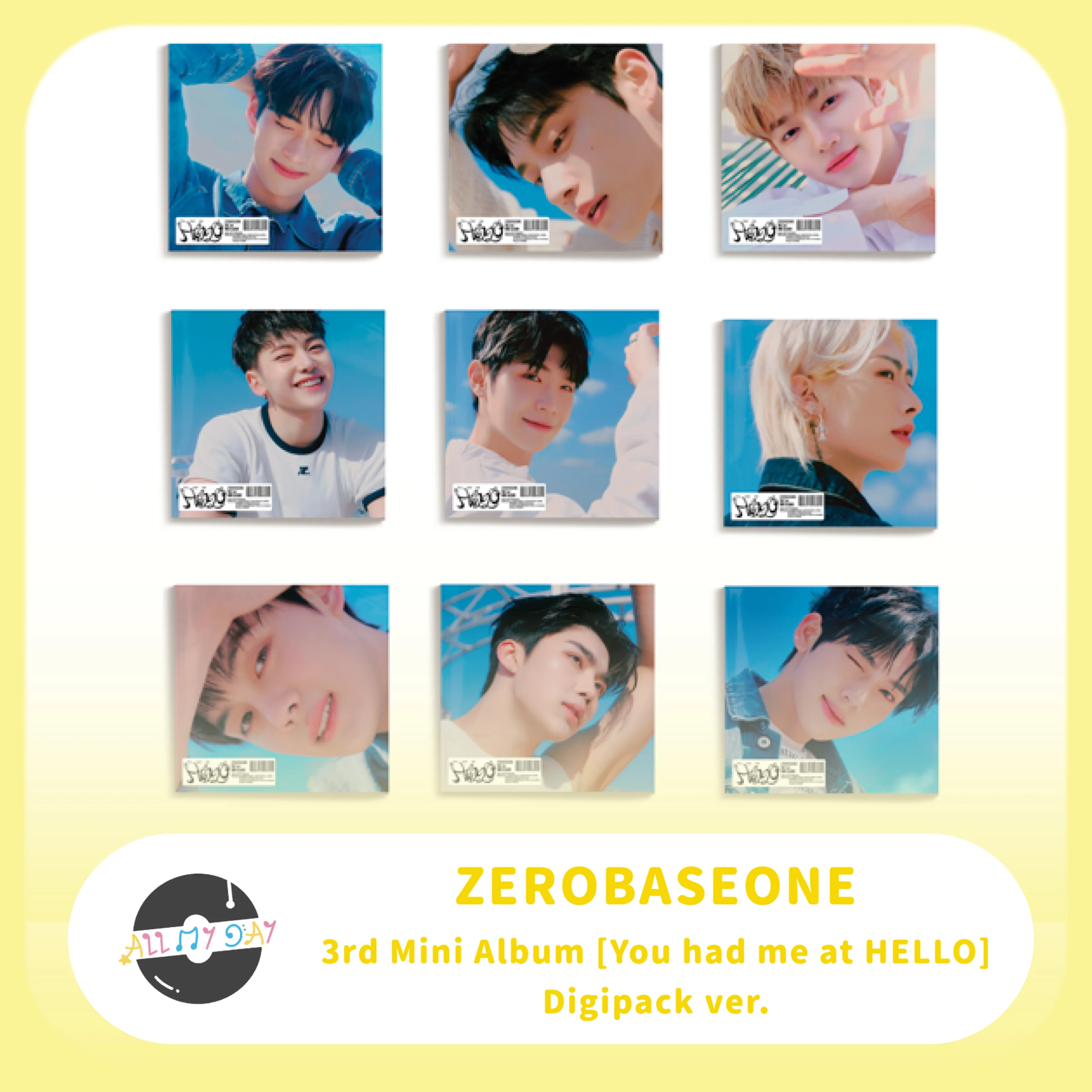 ZEROBASEONE 迷你三輯《You had me at HELLO》(Digipack ver.)