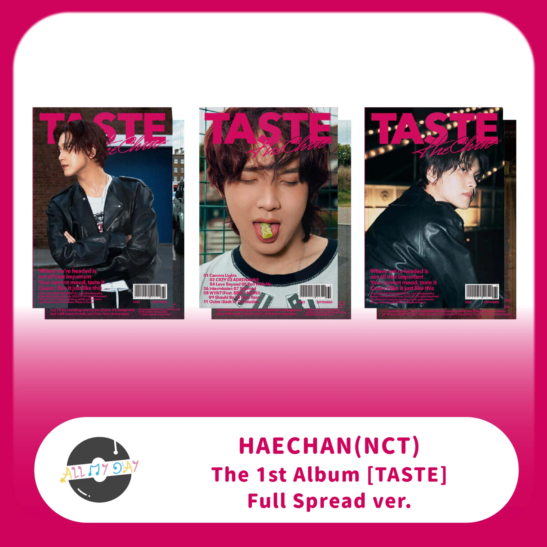 楷燦 HAECHAN (NCT) 正規一輯《TASTE》（Full Spread ver.）