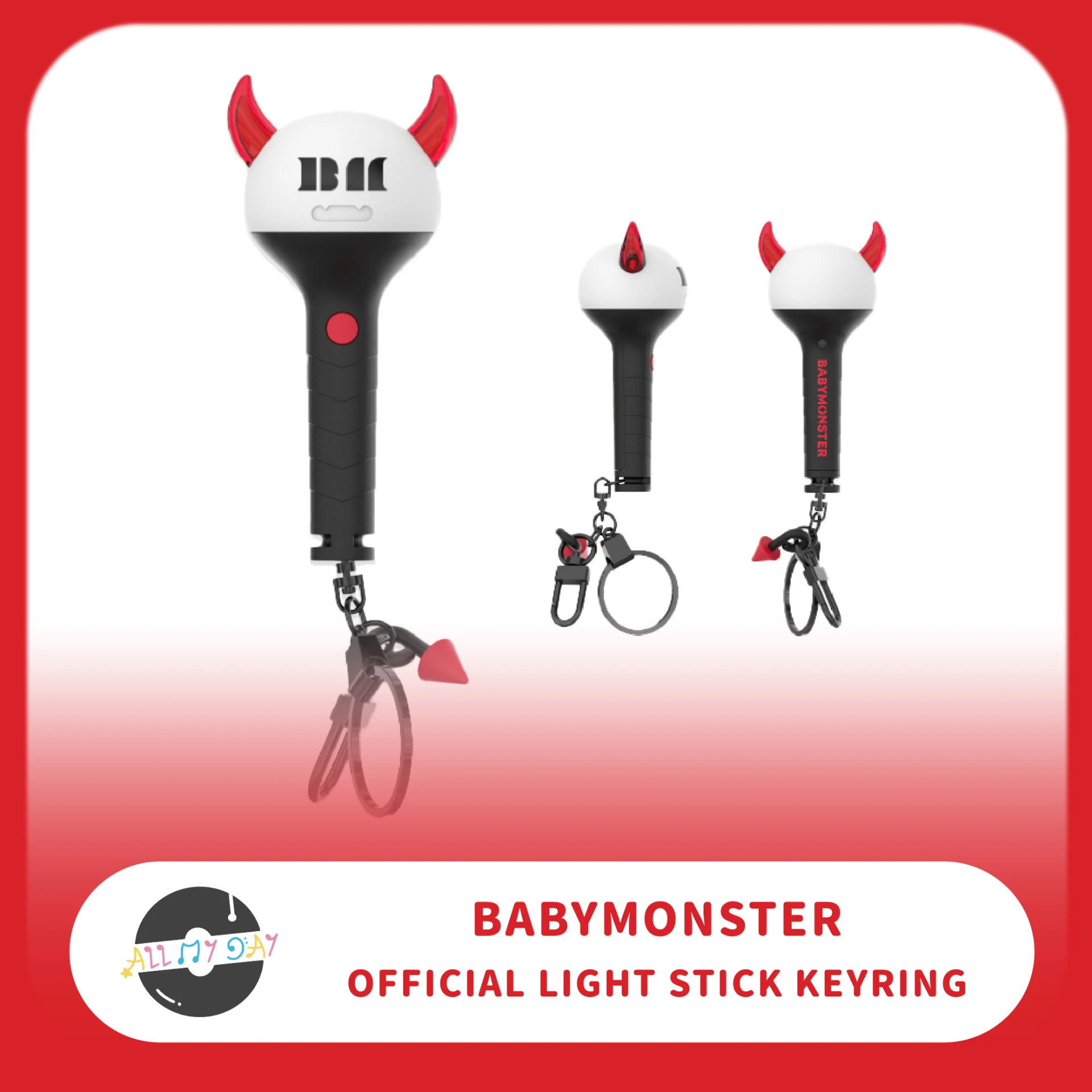 BABYMONSTER 迷你手燈鑰匙圈