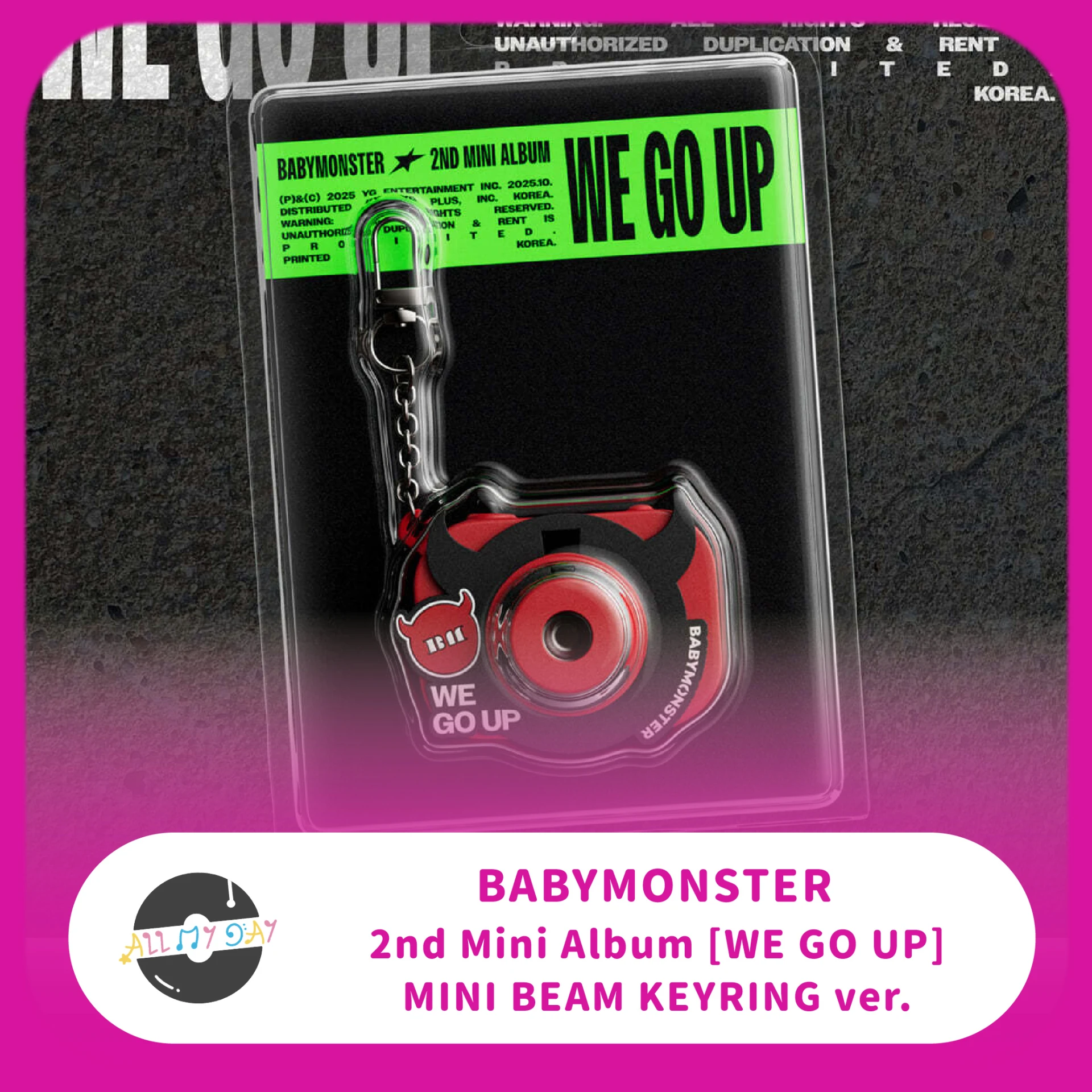 BABYMONSTER 迷你二輯《WE GO UP》（MINI BEAM KEYRING ver.）