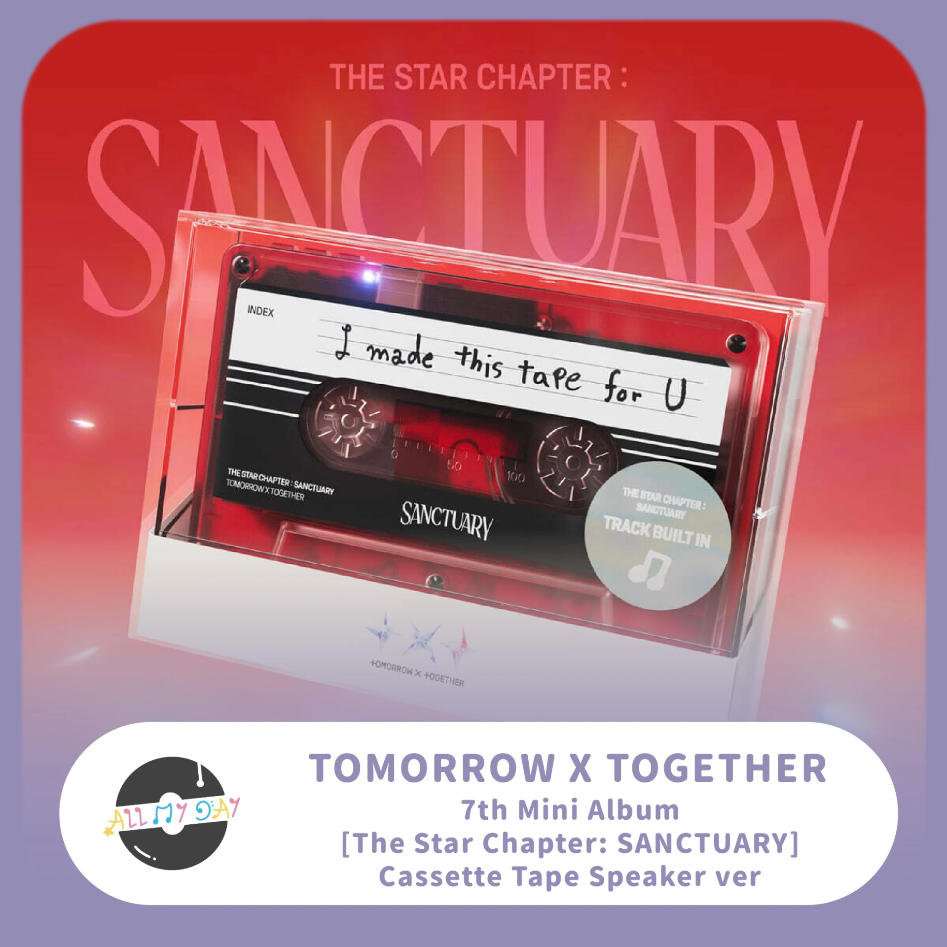 TOMORROW X TOGETHER 迷你七輯《The Star Chapter: SANCTUARY》(Cassette Tape Speaker ver.)