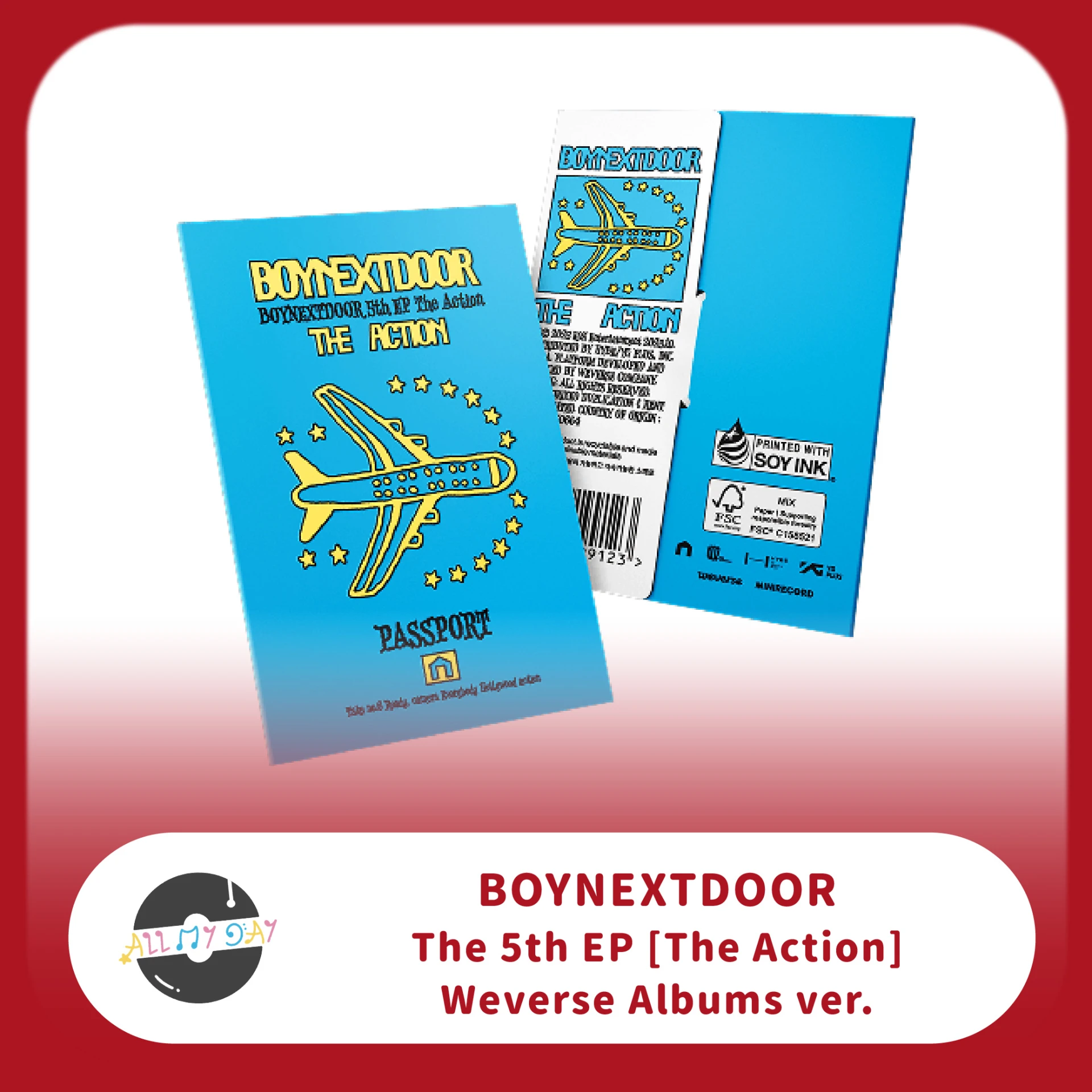 BOYNEXTDOOR 迷你五輯《The Action》（Weverse Albums ver.）