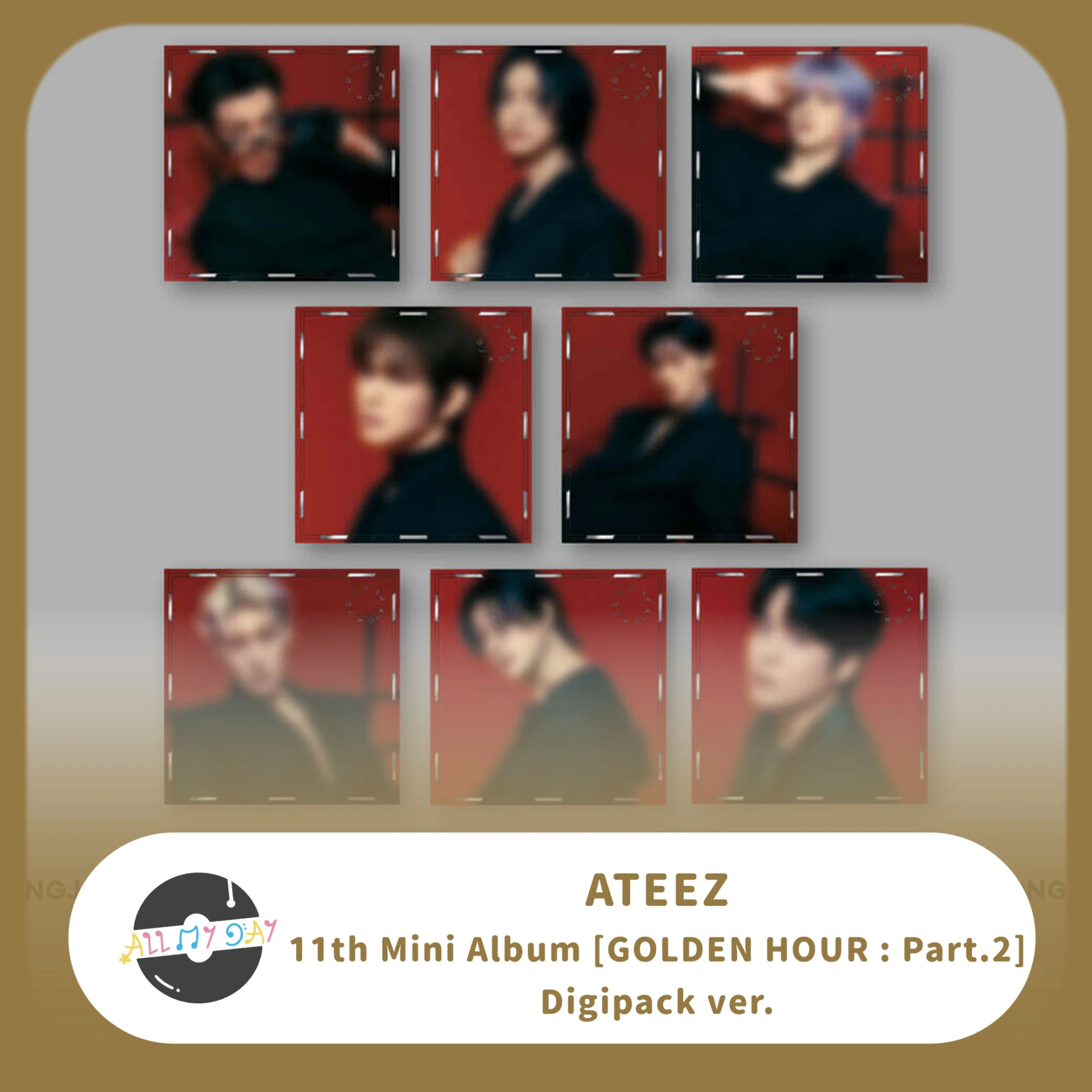 ATEEZ 迷你十ㄧ輯 《GOLDEN HOUR : Part.2》 (Digipack ver.)