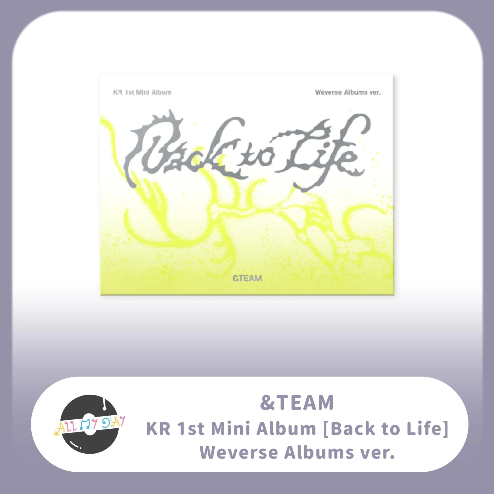 &TEAM 迷你一輯《Back to Life》(Weverse Albums ver.)