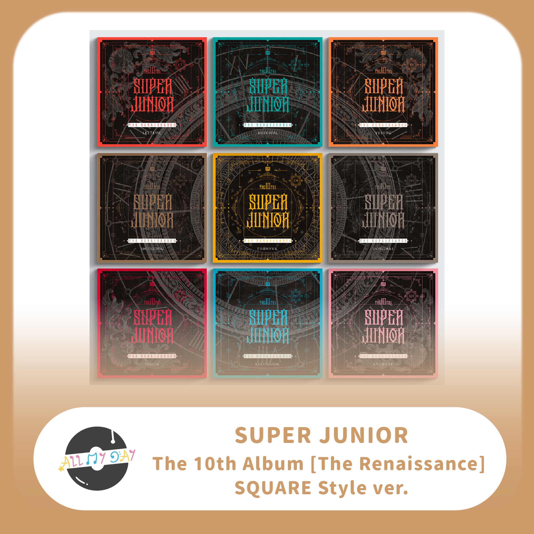 SUPER JUNIOR 正規十輯《The Renaissance》(SQUARE Style ver.) | ALL
