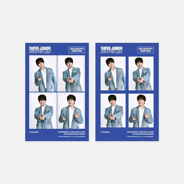 SUPER JUNIOR 四格相片組［2025 SEASON'S GREETINGS］官方週邊