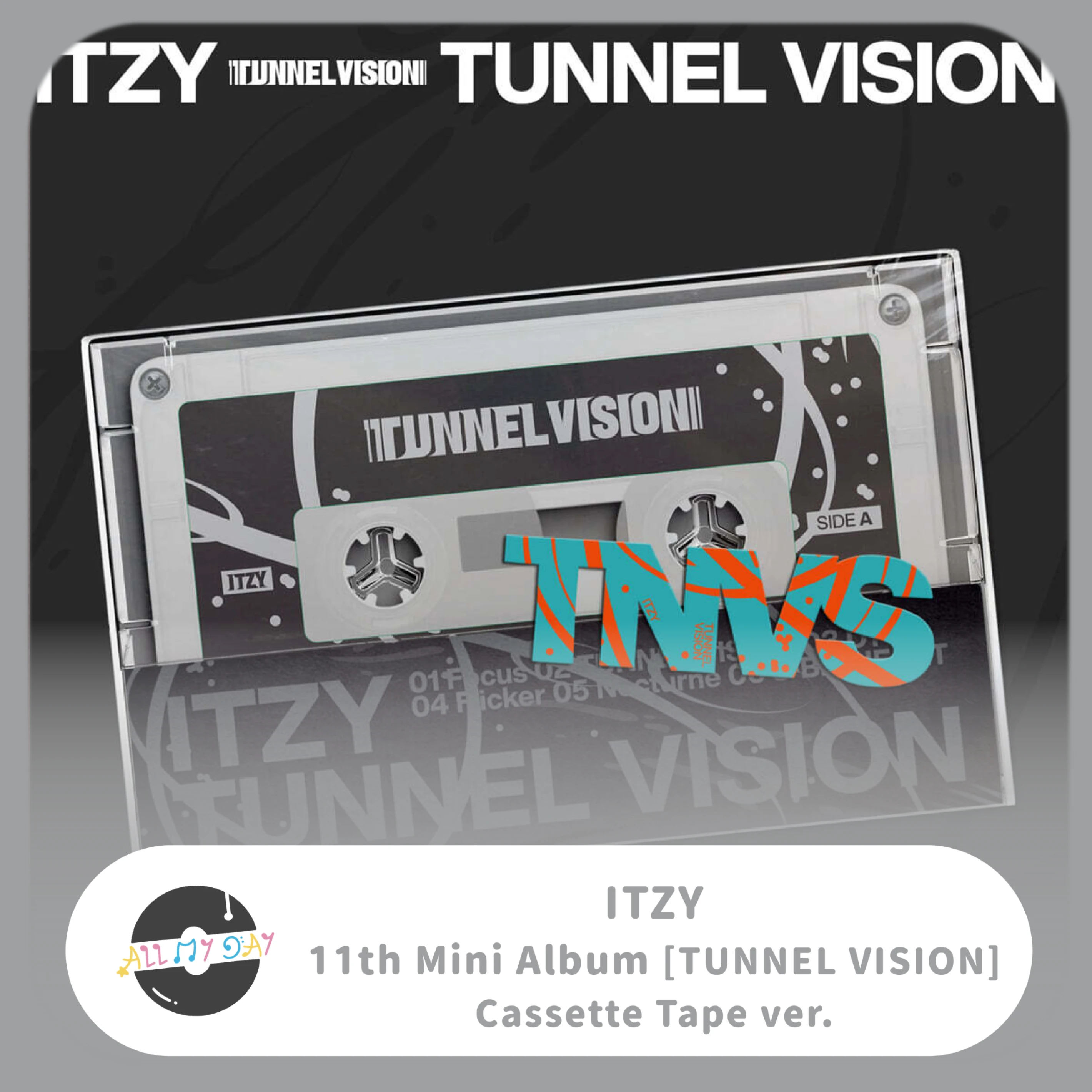 ITZY 迷你十一輯《TUNNEL VISION》(Cassette Tape ver.)