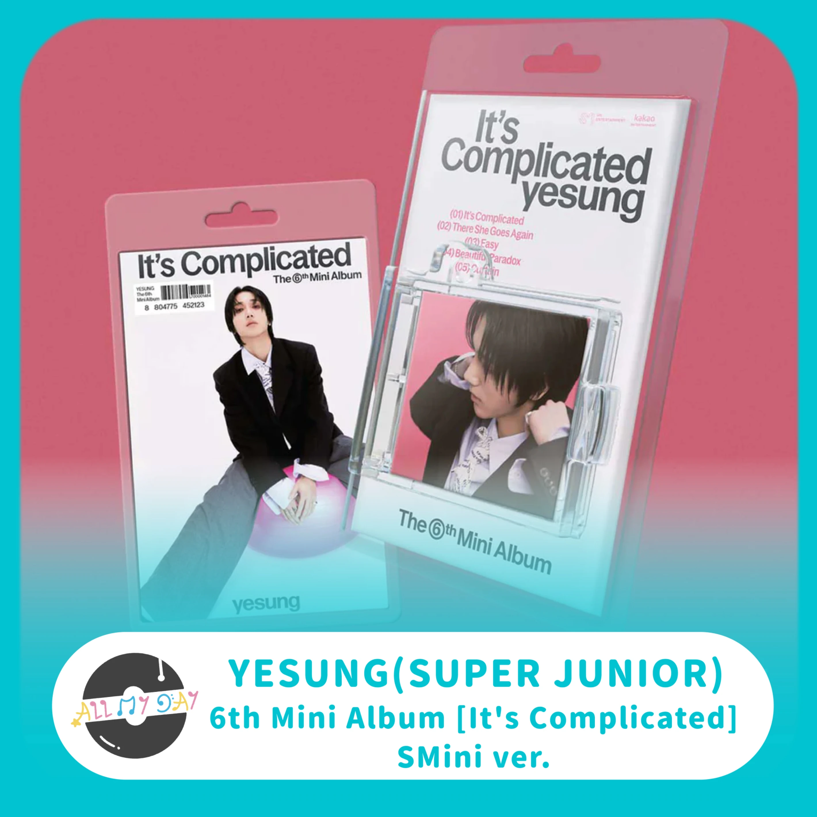 藝聲 YESUNG(SUPER JUNIOR) 迷你六輯《It's Complicated》(SMini ver.)