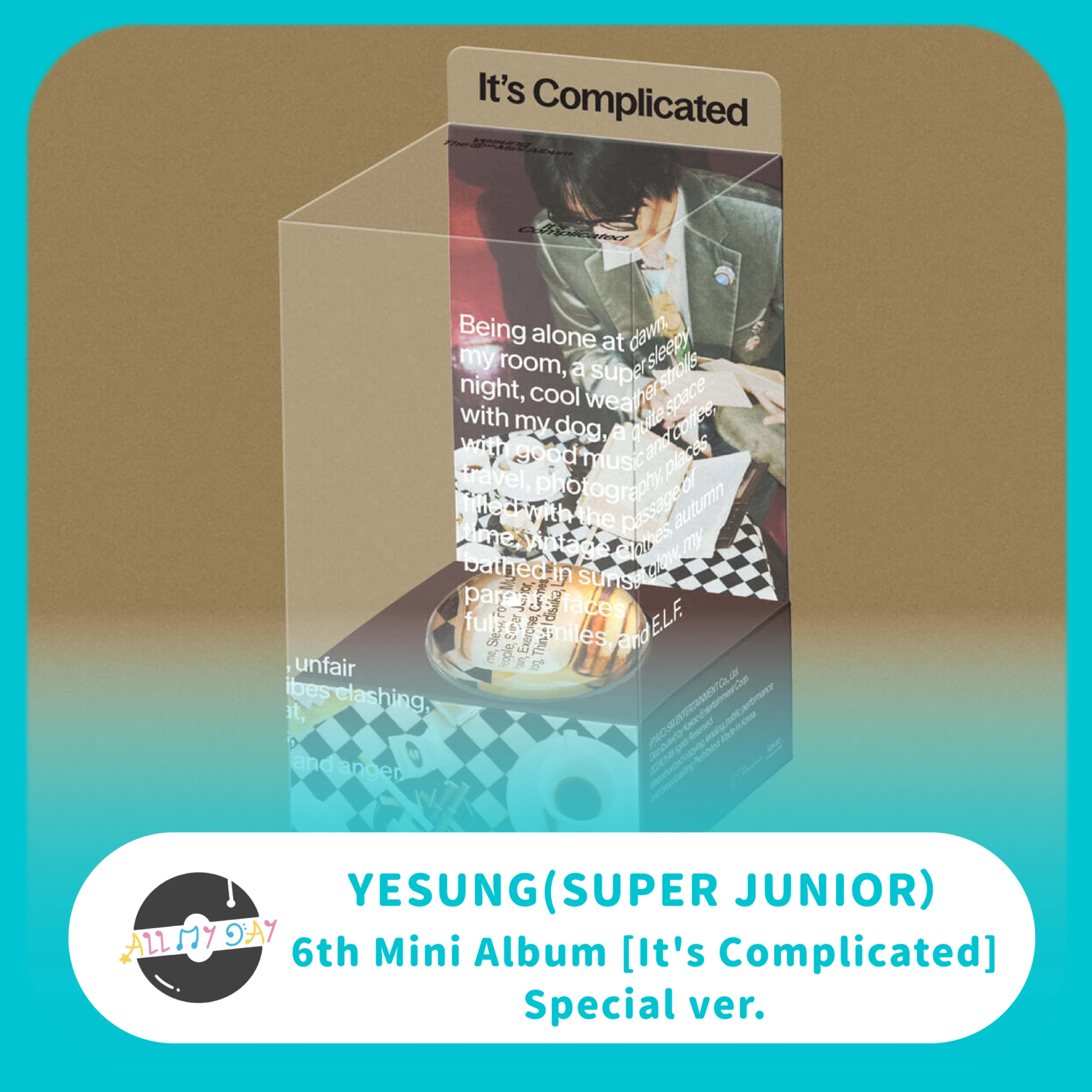 藝聲 YESUNG(SUPER JUNIOR) 迷你六輯《It's Complicated》(Special ver.)