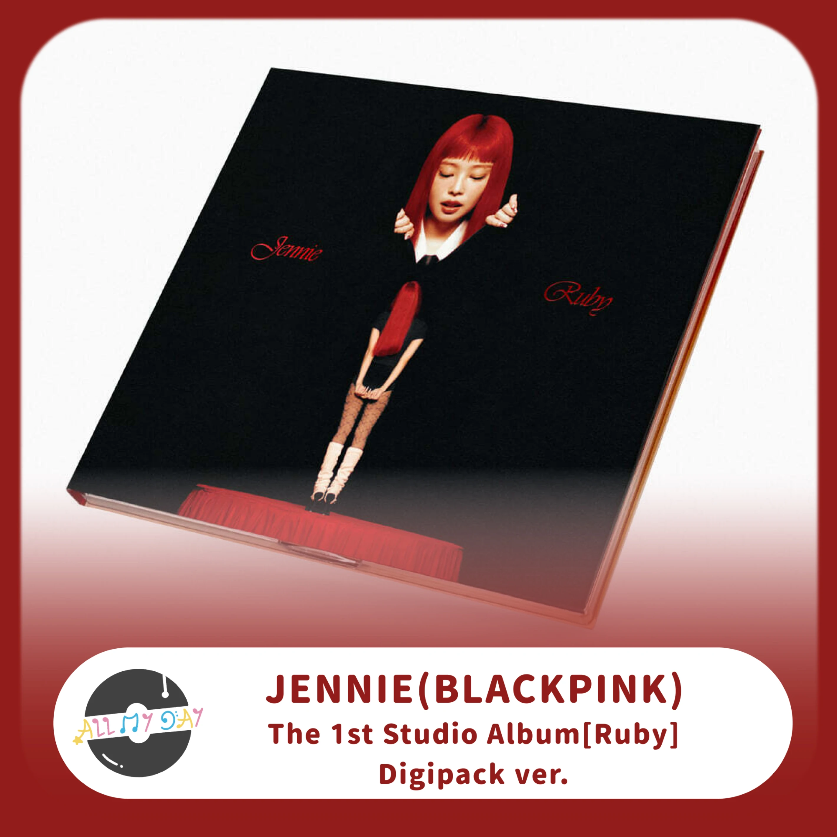 JENNIE(BLACKPINK) 錄音室專輯一輯《Ruby》（Digipack ver.）