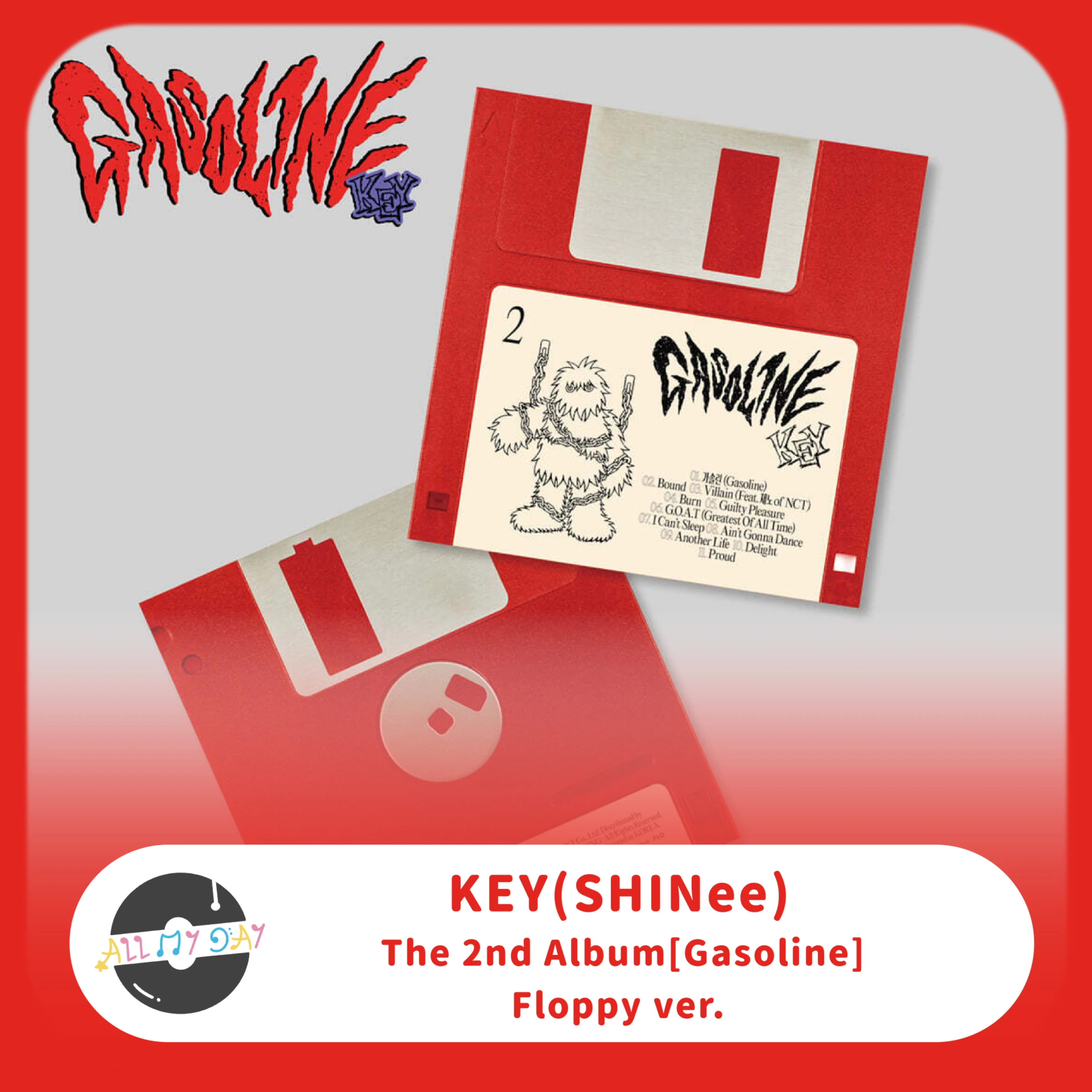 KEY(SHINee) 正規二輯《Gasoline》(Floppy ver.)