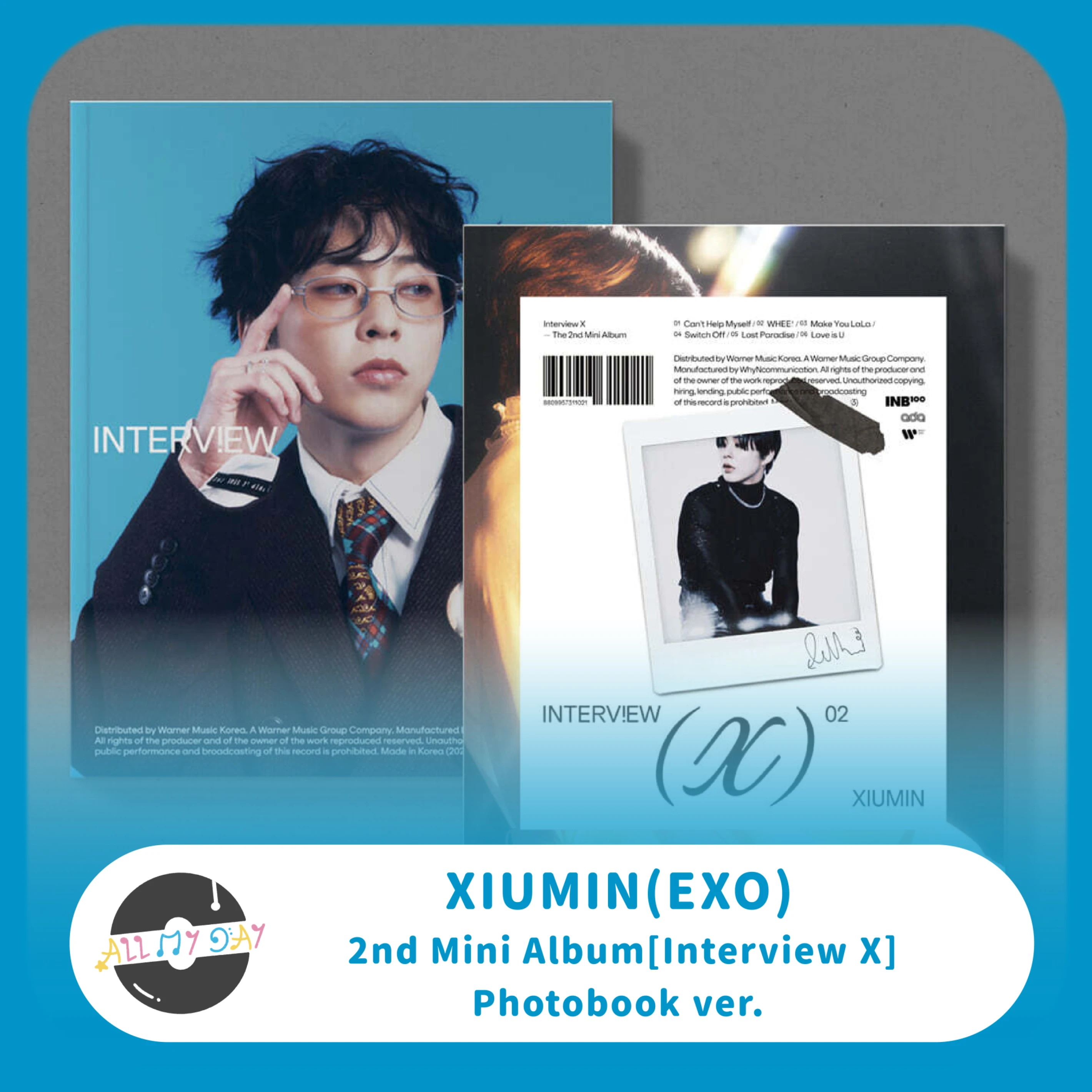 金珉錫 XIUMIN(EXO) 迷你二輯《Interview X》（Photobook ver.）